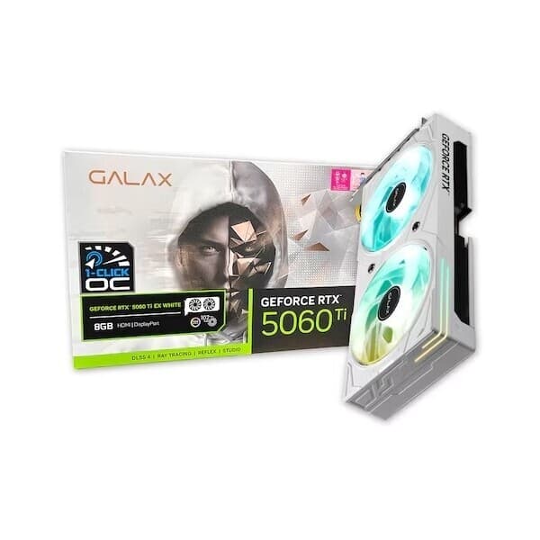 에스앤테크 갤럭시 GALAX 지포스 RTX 5060 Ti EX WHITE OC D7 8GB - 최저가 704,000원