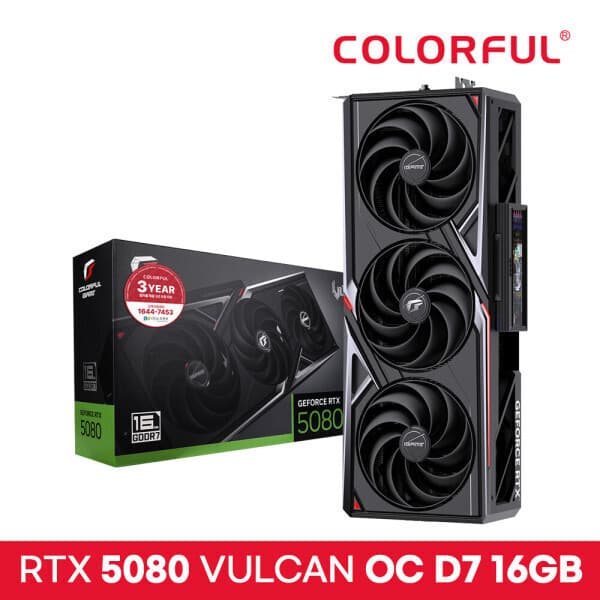 도우정보 COLORFUL iGame 지포스 RTX 5080 VULCAN OC D7 16GB