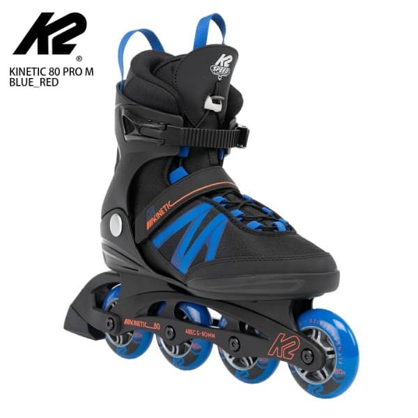 직구107 케이투 K2 인라인 스케이트 키네틱 80 PRO 남성용 블랙 블루 레드 - 최저가 107,500원