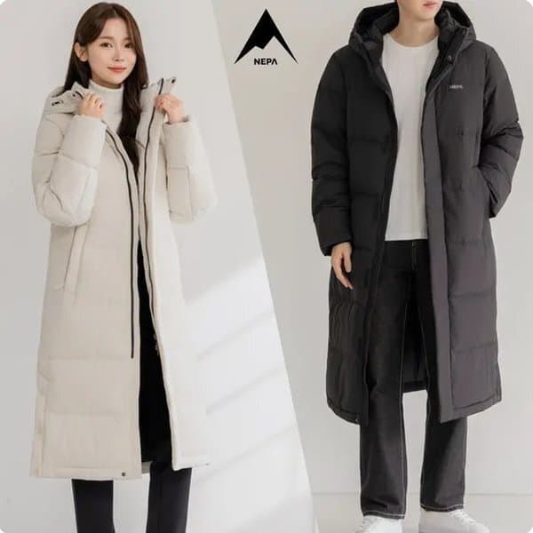 신세계백화점 역시즌 공용 에센셜 헤비 덕 롱다운 벤치파카 7LF2086 - 최저가 134,400원