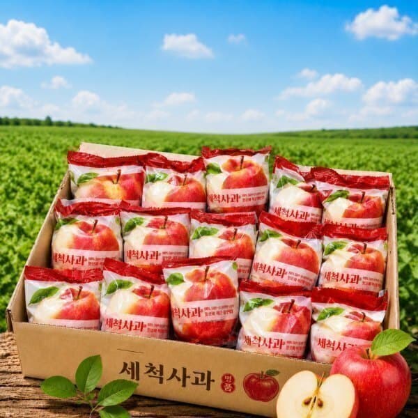 프로프룻 경북직송 세척사과 5kg 꿀 부사사과
