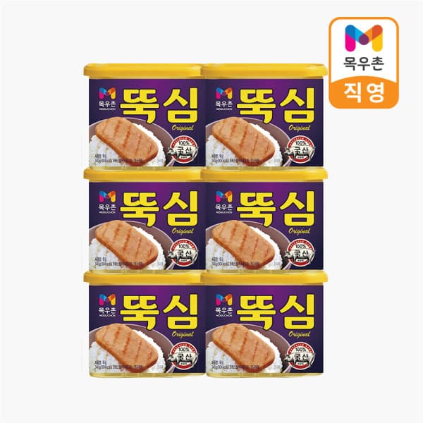 농협목우촌본사직영 목우촌 뚝심 340g x6개