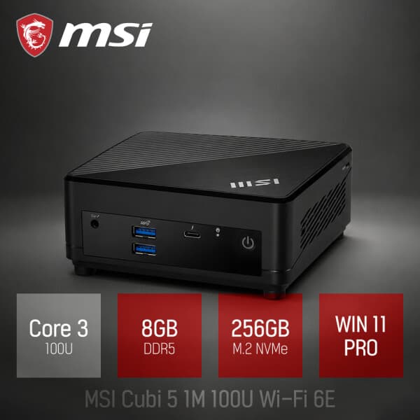 cloverworks MSI Cubi 5 1M 100U Wi-Fi 6E C3-100U 8GB 256GB WIN11