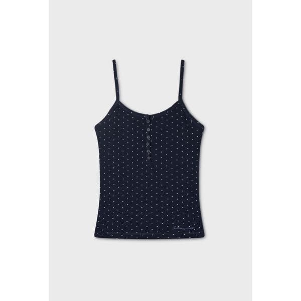 신세계백화점 Dot Pattern Henley Sleeveless WHRNG3791F