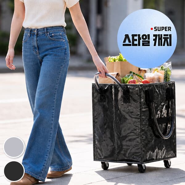 할인바이할인 픽앤고 대용량 롤링카트 60L 접이식
