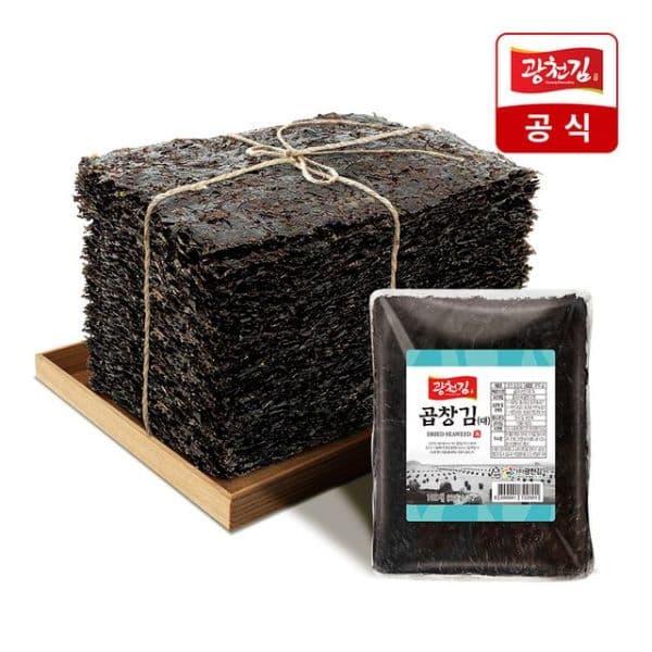 NS몰 광천김 프리미엄 해남 햇곱창김 특상(대) 100매(370g)