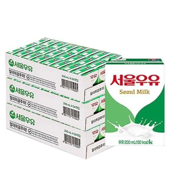 W쇼핑TV홈쇼핑 서울우유 멸균우유 200mlx72개