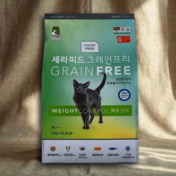 뷰앤온 세라피드 그레인프리 체중관리 7kg 고양이사료