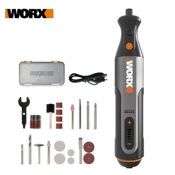 테이프디스펜서 WORX 웍스 WX106 8V 충전 전동 로타리툴 세트 연마조각 무선 미니 그라인더 - 최저가 47,840원