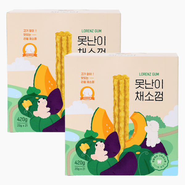 로렌츠LORENZ 로렌츠 못난이채소껌 강아지 덴탈껌 20gX42개입