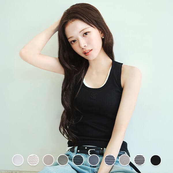지오다노-본사직영샵 지오다노 326530 여 베이직 립 탱크탑