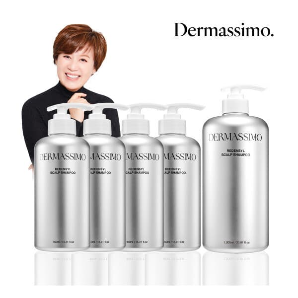 롯데 홈쇼핑 더마시모 리덴실 스칼프 샴푸 450ml 4통