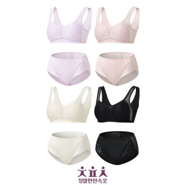GS_SHOP_TV 인견 95% 냉감 브라팬티 4세트
