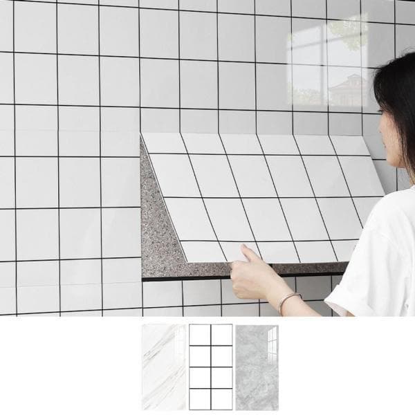 다판다컴 접착식 벽 데코 타일시트지 10p 주방벽 30X60cm - 최저가 25,070원