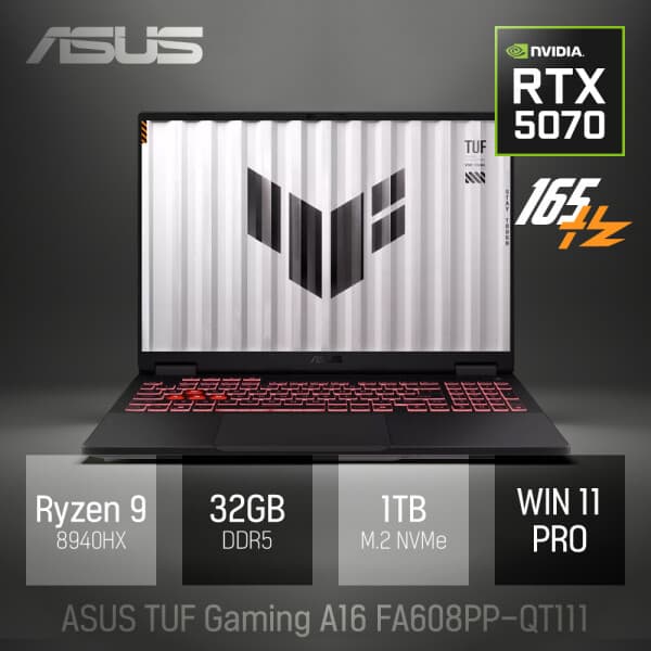 cloverworks ASUS TUF Gaming A16 FA608PP-QT111 32GB 1TB WIN11 16인치 게임 노트북