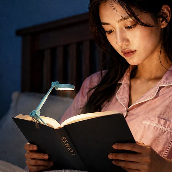 한국미디어시스템 리와트 무선 미니스탠드 클립 북라이트 LC-125 - 최저가 17,500원