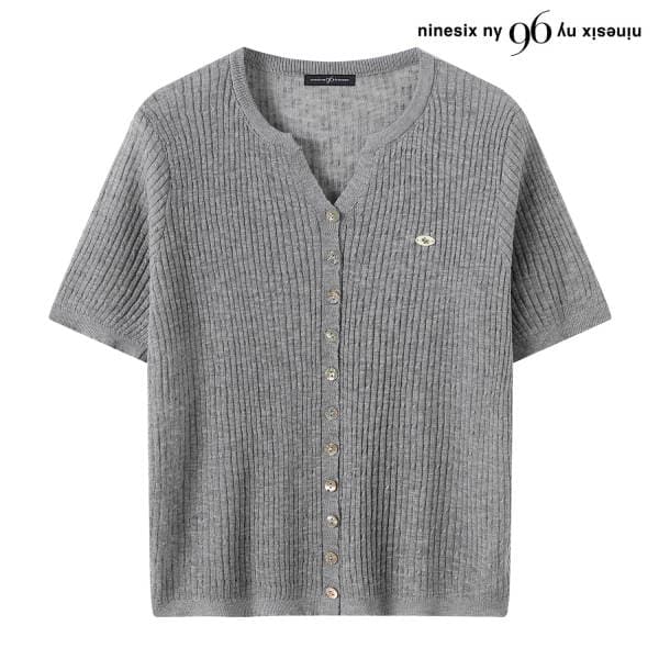 DS패션 데일리 골지 반팔 니트 가디건 NQ2CK020L0