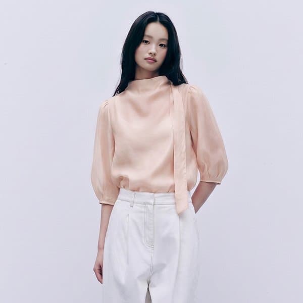 신세계백화점 (LINE) 라인어디션리본타이 블라우스 NNWBLQE640 - 최저가 54,580원