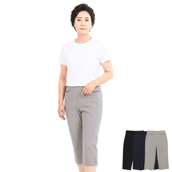 라브라 이지앤 여성 여름 7부 아이스 쿨 팬츠 빅사이즈 66 77 88 YN0001 - 최저가 14,900원