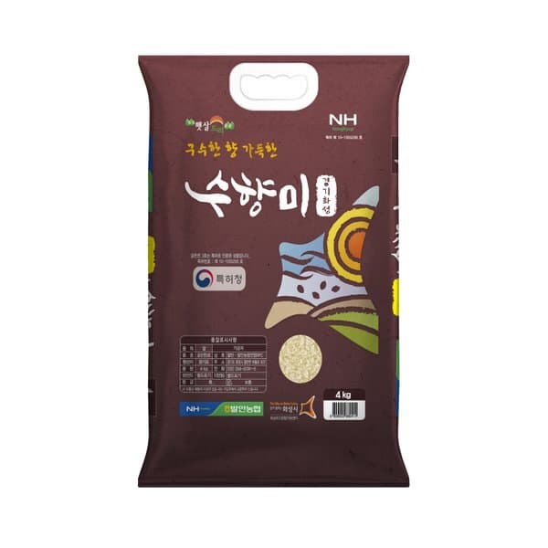 신세계몰 수향미 4kg 경기도 발안농협 2025년 햅쌀 GAP인증 골든퀸 3호