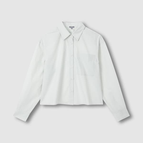 자주(JAJU) JAJU/자주 여성 포플린 긴팔 크롭 셔츠 4종택1 - 최저가 29,900원