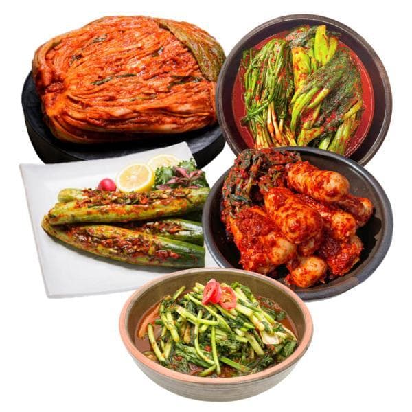 공영쇼핑TV 도미솔김치 포기 5kg+열무 2kg+오이통 2kg+쪽파갓 2kg+총각 2kg