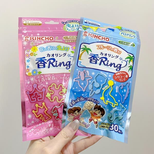 무드생활 KINCHO 킨쵸 카오링 벌레 모기퇴치 향기 팔찌세트 3포 90개