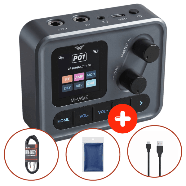 (주)친구와함께 고퍼우드 포켓 앰프 M-VAVE Pocket Amp 초소형 휴대용 기타 멀티 이펙터 - 최저가 85,000원
