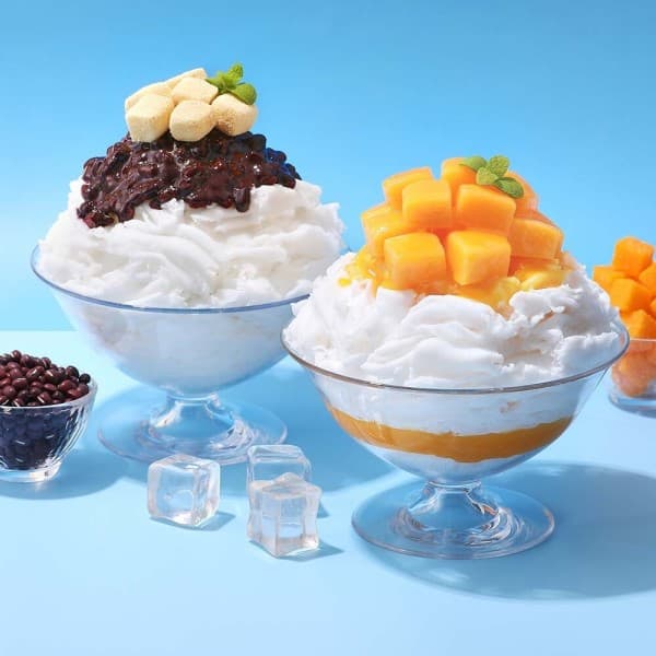 맛있는 해피콘 (파리바게뜨) 더블 빙수 세트(애플망고 POP빙수+우유 팥빙수)
