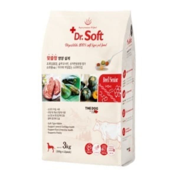 캣츠엔독 더독 닥터소프트 비프 노령견 3kg - 최저가 28,000원