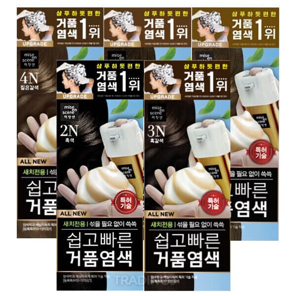 샵인스타 미쟝센 올뉴 거품 새치 염색약 - 최저가 21,800원