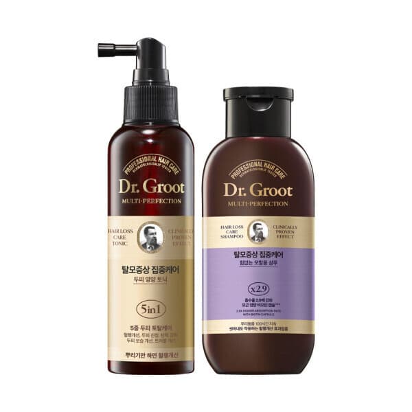 LG생활건강피지오겔 닥터그루트 집중케어MP 두피영양 토닉 150ml + 샴푸 180ml