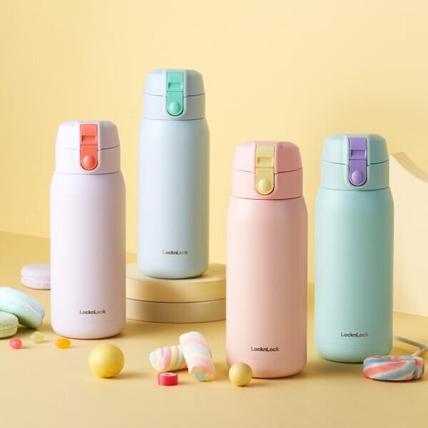 롯데아이몰 락앤락 스쿨핏 코튼캔디 텀블러 370ml 1+1 세트