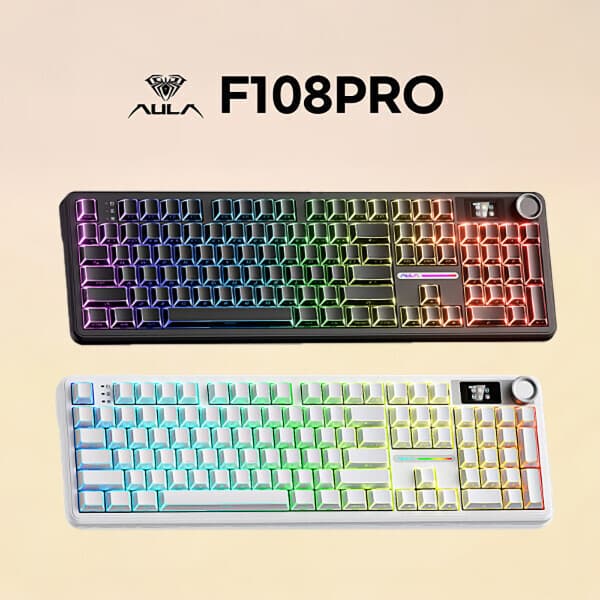 프라임픽스토어 Aula 독거미 F108 Pro 유무선 기계식 키보드