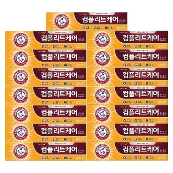 W쇼핑TV홈쇼핑 암앤해머 덴탈케어 컴플리트케어 치약 178g 15개 - 최저가 69,770원