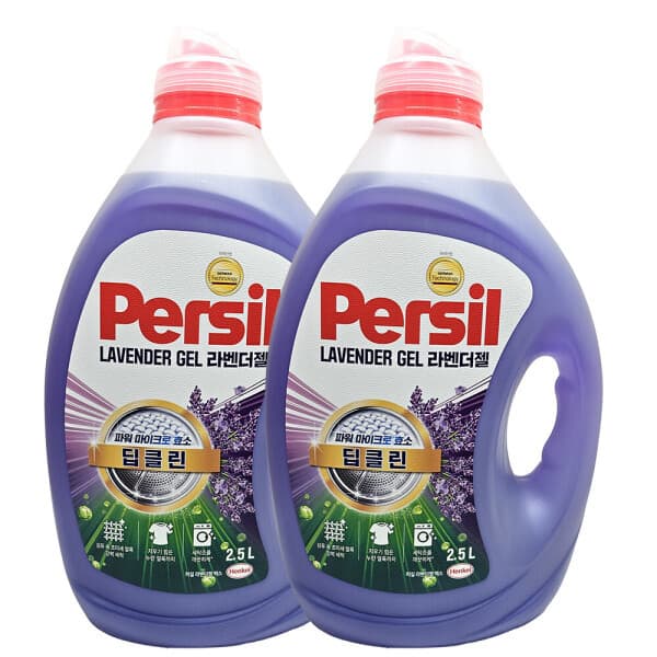 온마음샵 헨켈 퍼실 라벤더젤 딥클린 액체세탁세제 2.5L 2개