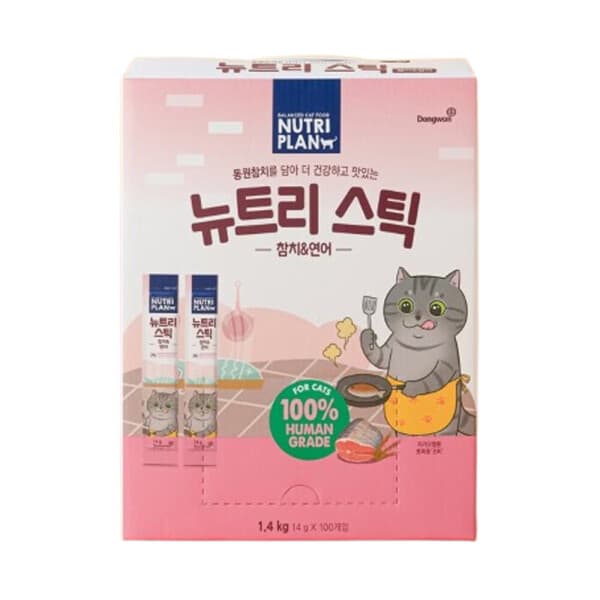 개마켓 동원 뉴트리플랜 뉴트리스틱 참치 연어 14g 100개 - 최저가 25,500원