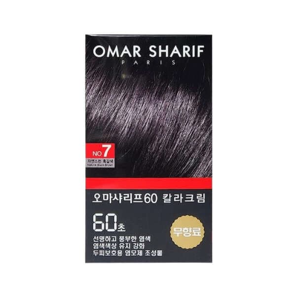 더함커머스 오마샤리프 부분 셀프 여성 염색약 60초 7호 자연흑갈색 1개