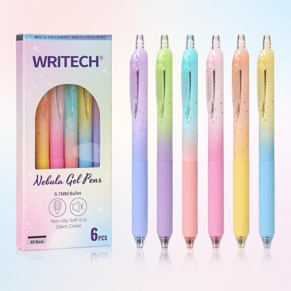 젤네일 WRITECH 젤펜 0.7mm 검정 6개입