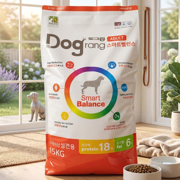 청년상사 도그랑 스마트 밸런스 강아지 사료 성견용 15kg - 최저가 26,690원