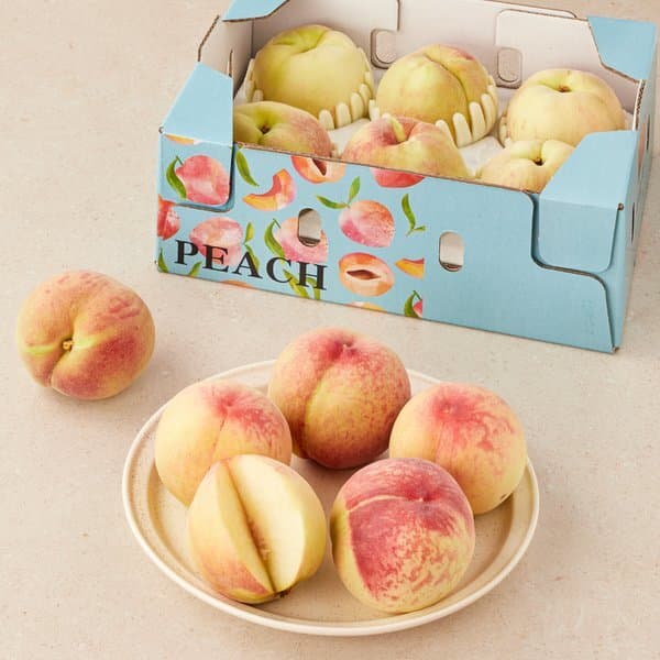 이마트몰쓱배송 기획 백도 복숭아 1.5kg (4~7입) 박스 - 최저가 22,800원
