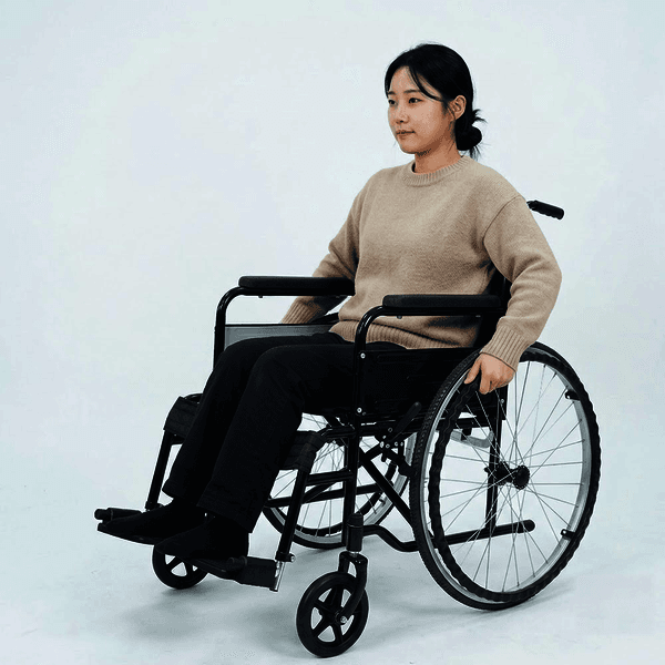 라이프헬퍼공식 라이프헬퍼 LH-E1 접이식 수동 휠체어 12kg 통타이어
