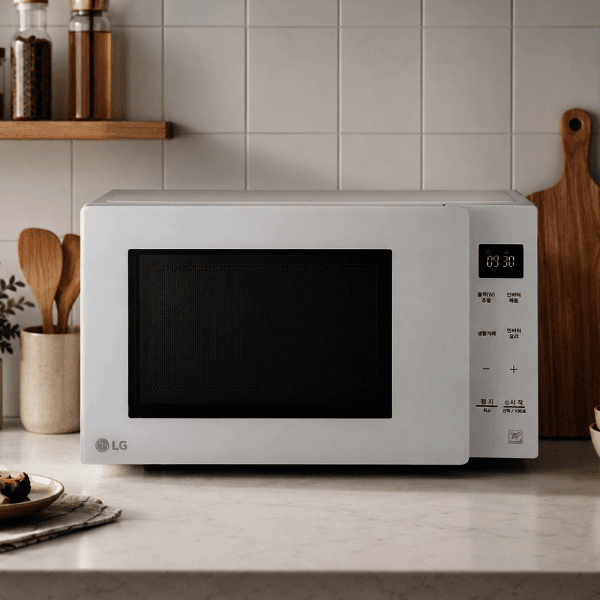 우리온테크 LG전자 전자레인지 MW23WDI 23L 터치 화이트 스마트인버터 1000W