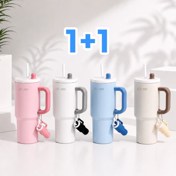 상상앤드 디유 하이제닉 750ml 빨대 스텐 텀블러