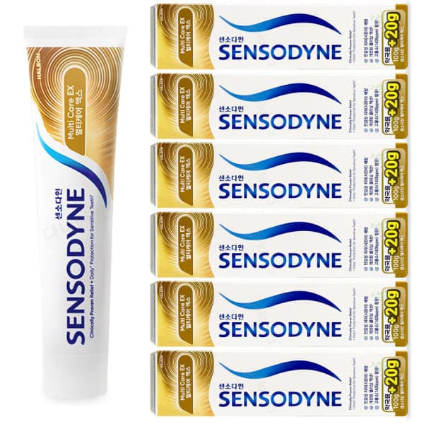다나아팜 센소다인 멀티케어 EX 치약 120g x 6개