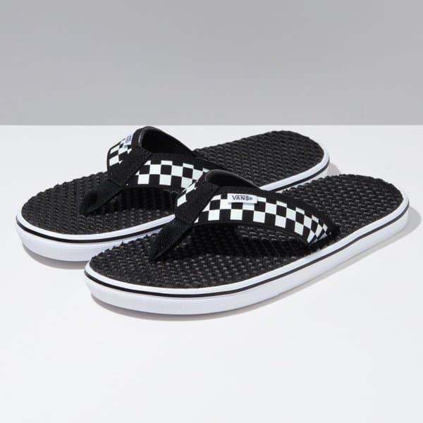 신세계백화점 VANS 반스 체커보드 라코스타 라이트 쪼리 블랙 VN0A38CUAPK