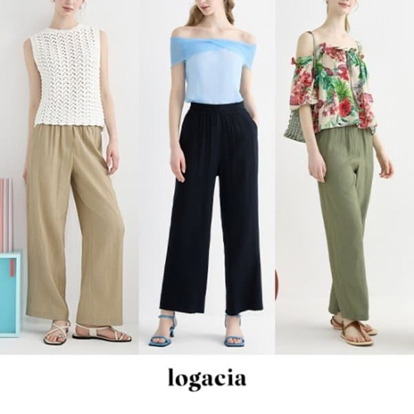 홈앤쇼핑쇼핑몰 로가시아 25SS 엘르 쿨 플리츠 인견 팬츠 3종 - 최저가 16,900원