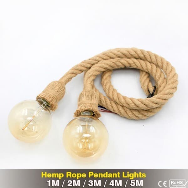케이디92 AC 95V-240V 레트로 대마 로프 펜 호환용 E27 LED 전구 산업 램프 - 최저가 18,540원