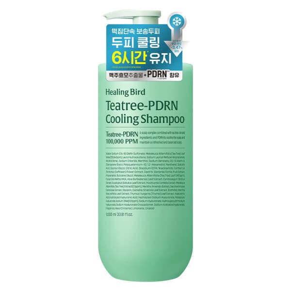 클리오스타배송 힐링버드 티트리 PDRN 쿨링 샴푸 1L - 최저가 14,700원