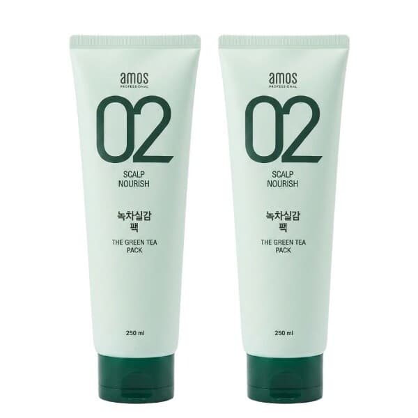 W쇼핑TV홈쇼핑 아모스프로페셔널 녹차실감 두피 모발 팩 250ml 2개 - 최저가 26,500원